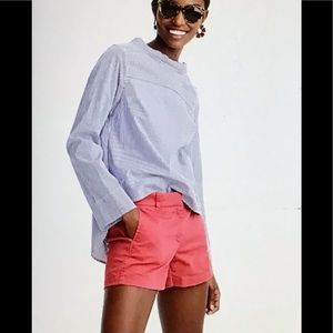 J. Crew Cotton Chino Shorts, Light Coral Color, Size 0